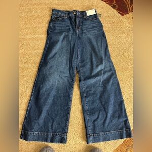 a.n.a Wide-Leg Jeans in Dark Blue Wash